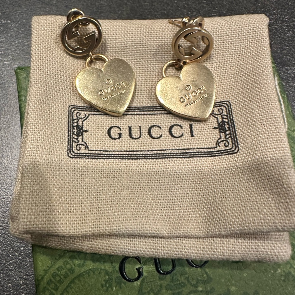 Gucci replica heart earrings